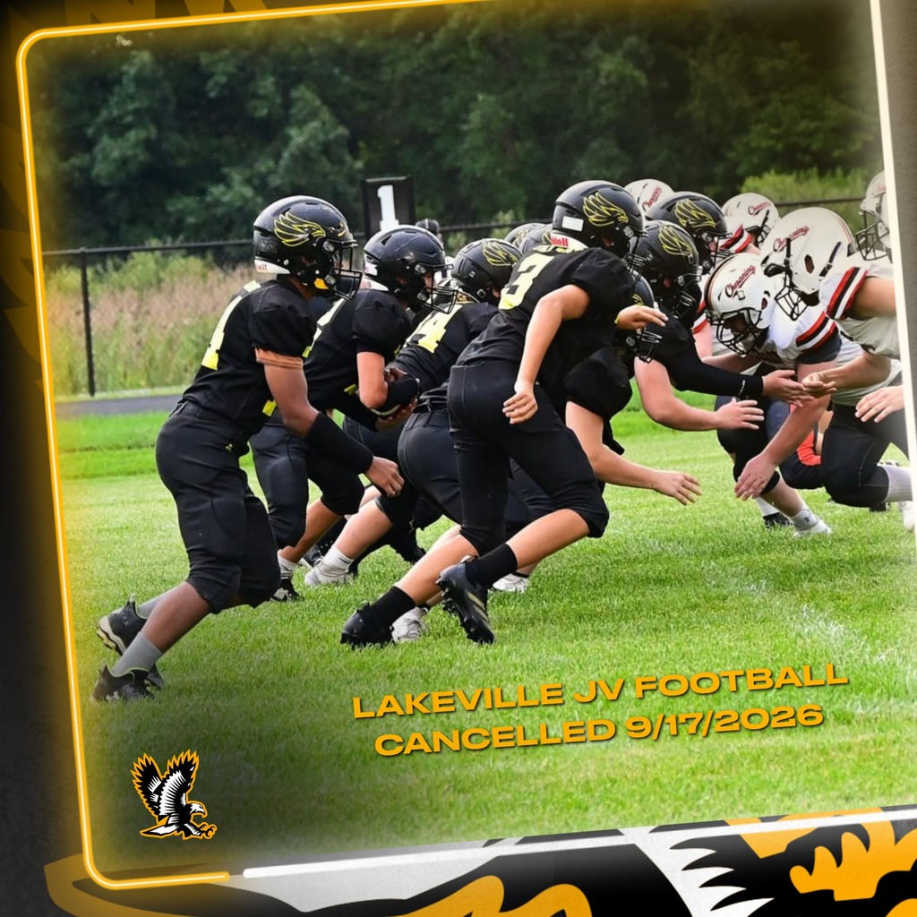 Attention JV Football Players, Parents, and Spectators. The home game scheduled for 9/17/2026 vs. Durand has been cancelled.