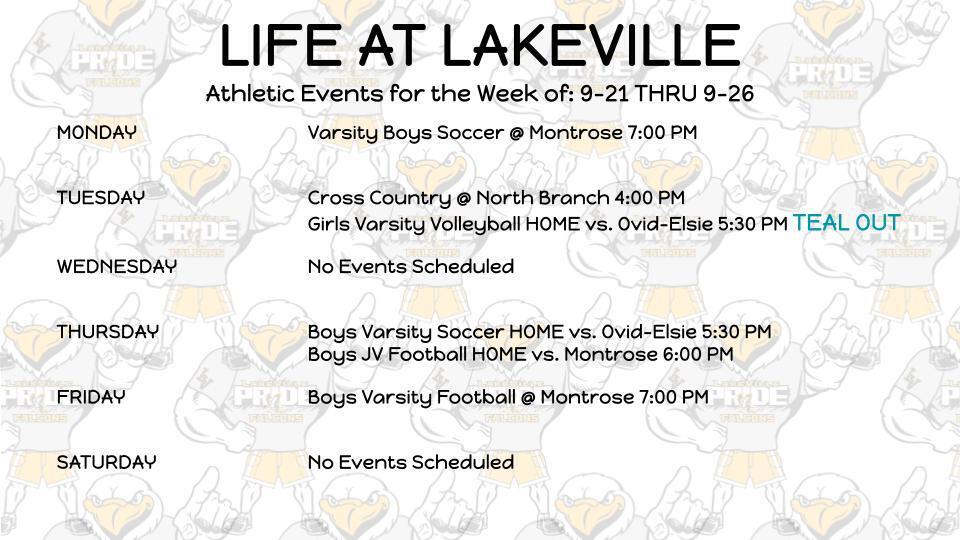 High School Athletics and Events of the Week