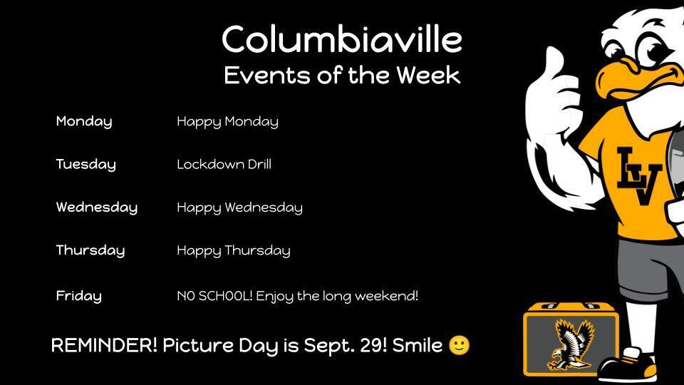 Columbiaville Events of the Week