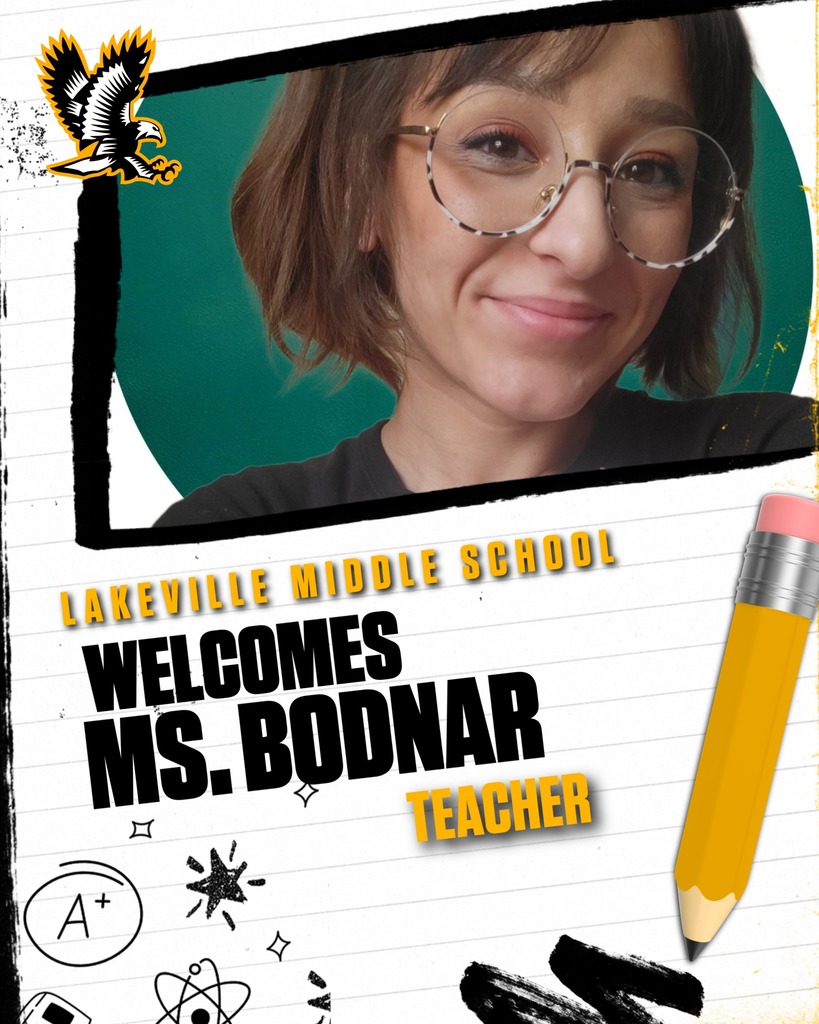 Falcon Nation! Please WELCOME Ms. Hannah Bodnar to the LakeVille Family!
