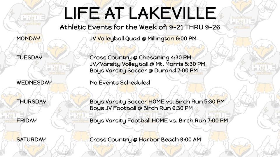 High School Athletics and Events of the Week