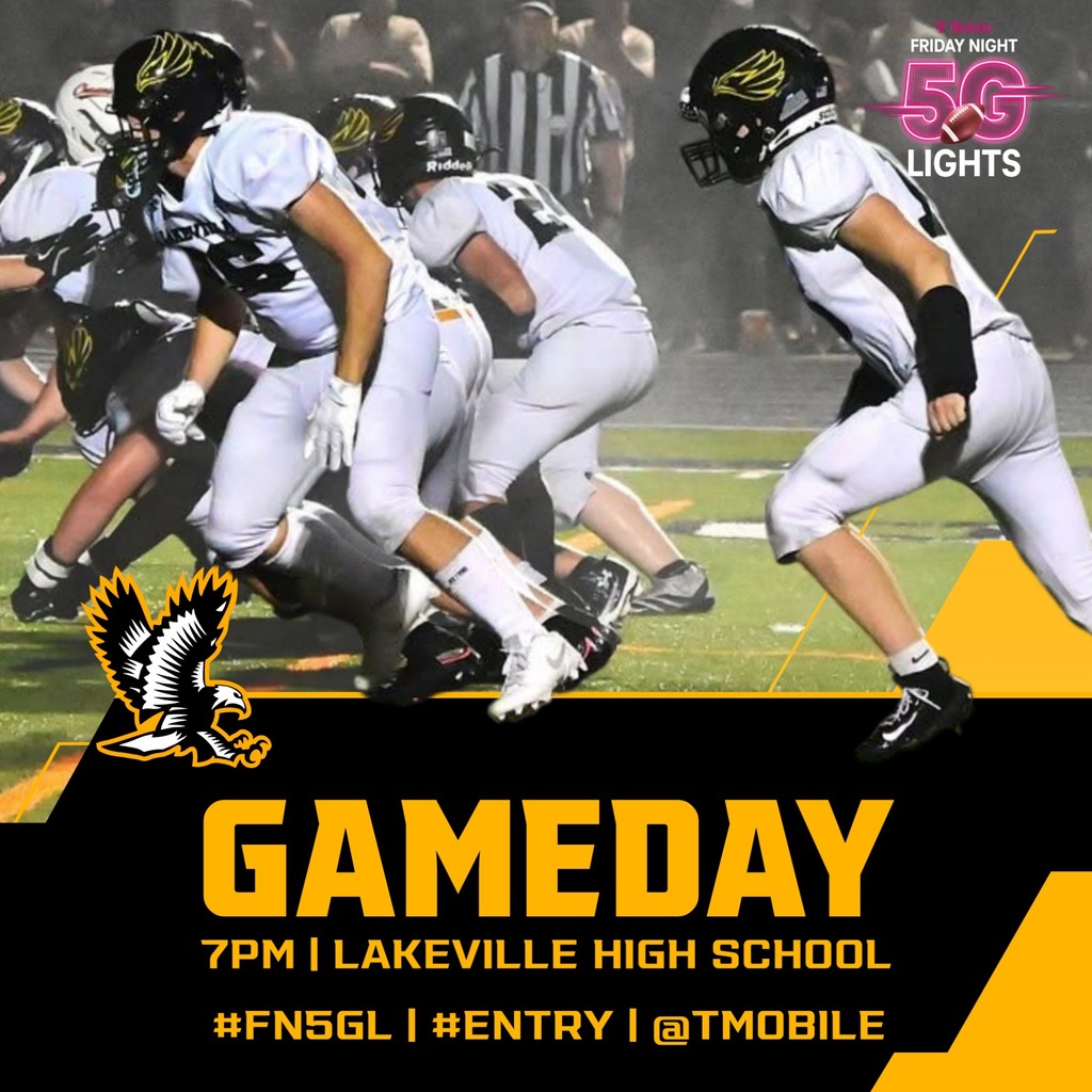 Gameday!   7:00 at LakeVille High School Fill the Stands!  Share the Post! #FN5GL #ENTRY @TMOBILE