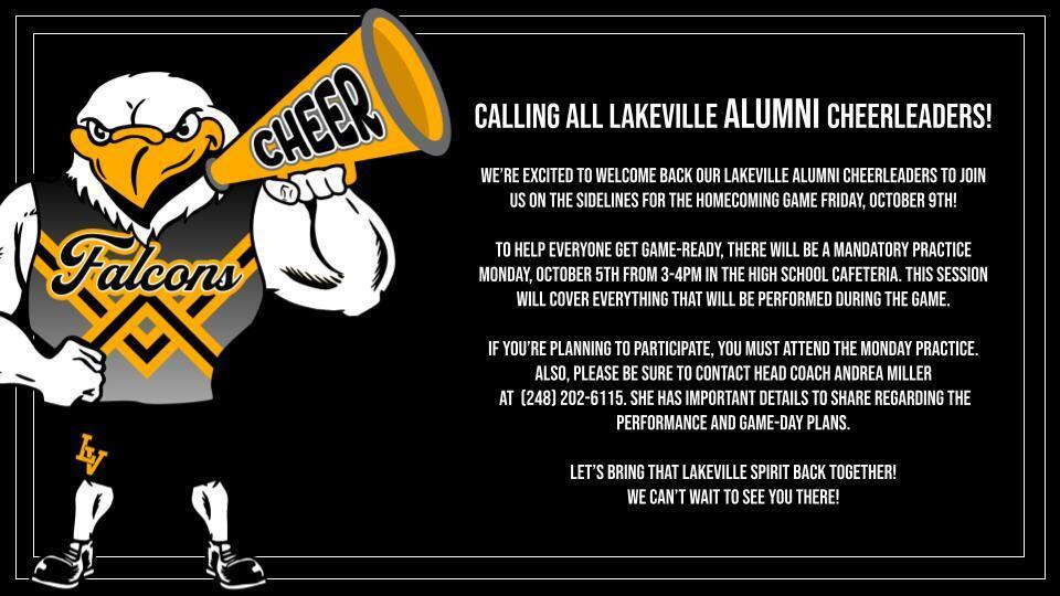 Calling All Lakeville Alumni Cheerleaders!