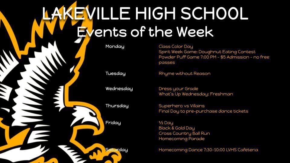 High School Athletics and Events of the Week