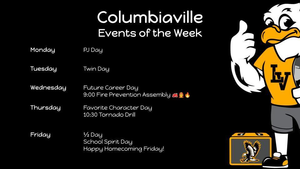 Columbiaville Events of the Week