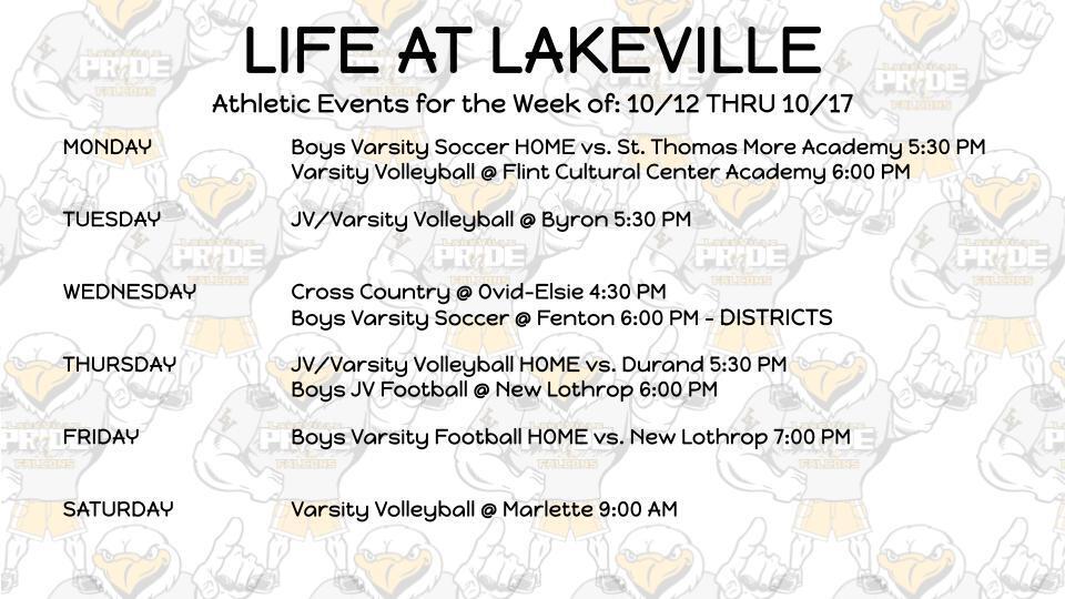 High School Athletics and Events of the Week
