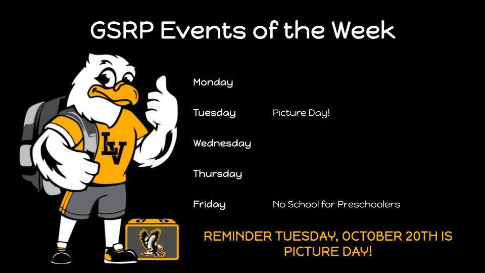 GSRP Events of the Week