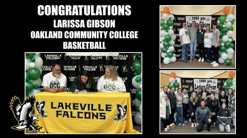 CONGRATULATIONS Larissa Gibson Class of 2024!!! Oakland Community College Basketball