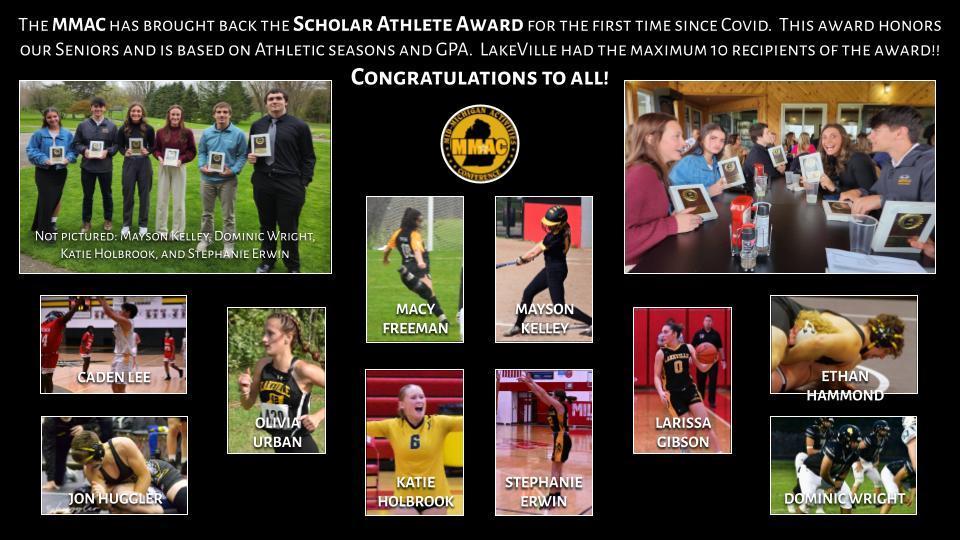 Congratulations to our 2024 MMAC Scholar Athletes!!!