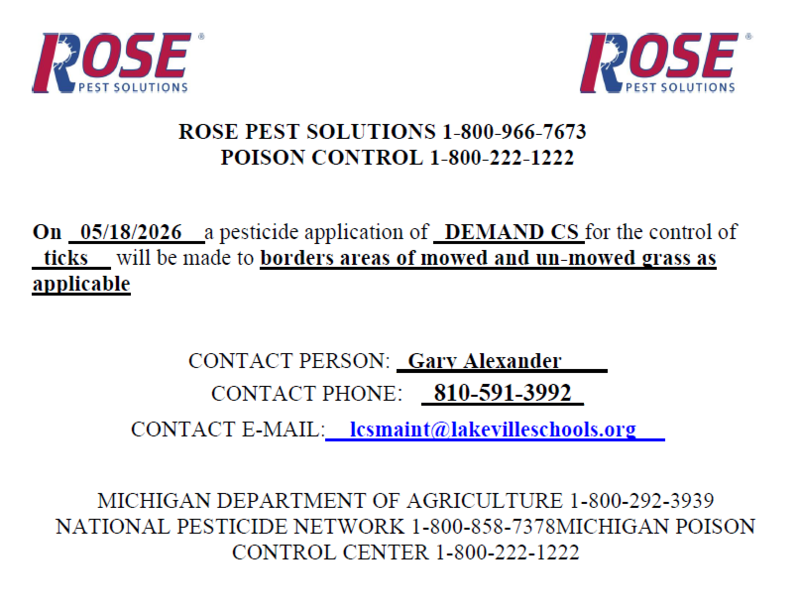 Advanced Notice of Pesticide Treatment - photo of grass