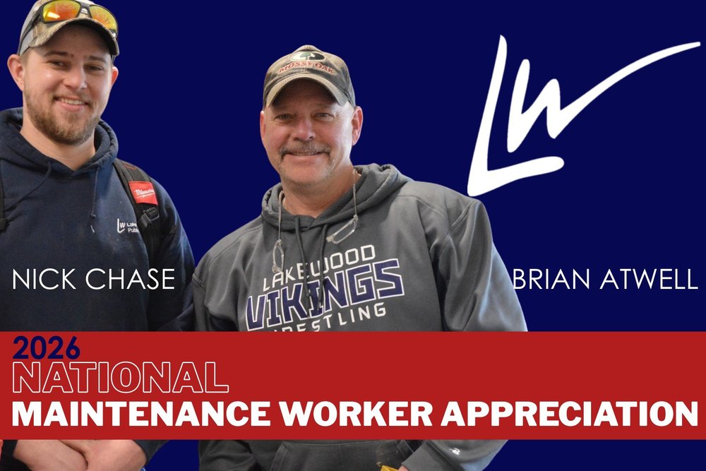 Photo of maintenance team, director nick chase and maintenance worker Brian atwell