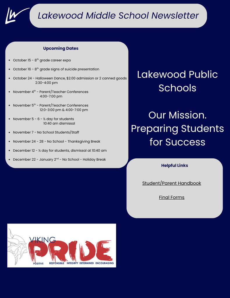 LMS Weekly newsletter