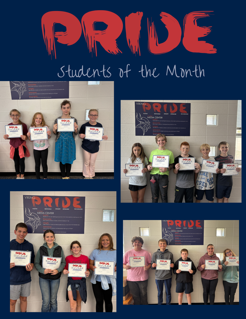 PRIDE students of the month