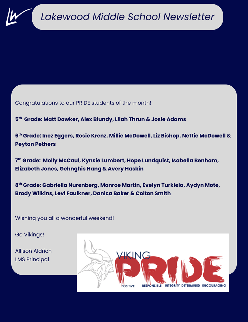 LMS Weekly newsletter 