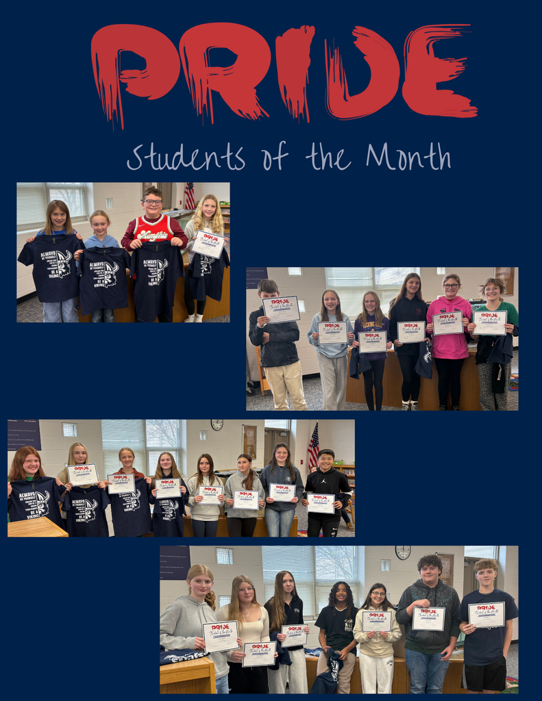 PRIDE students of the  month