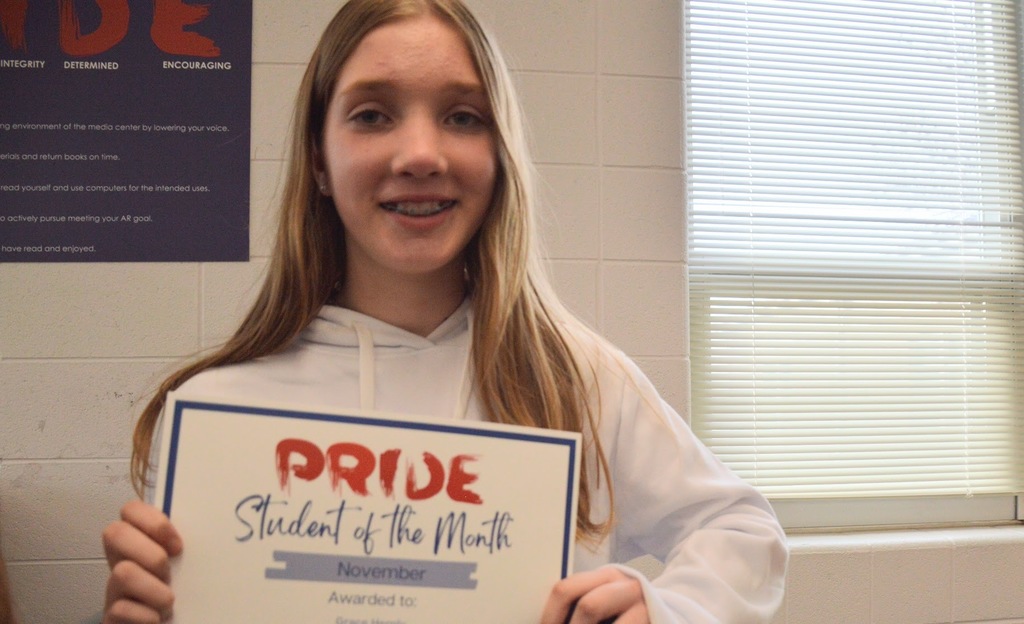 Lakewood Middle School Students of the Month [November & December]