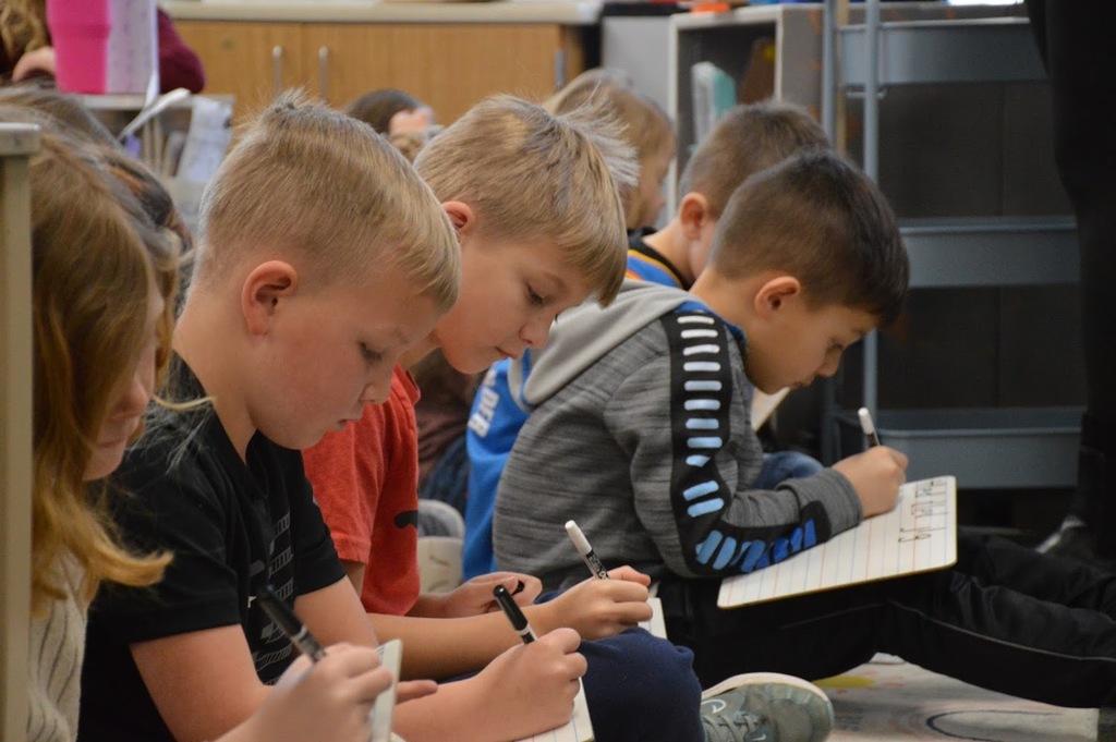 Students in Mrs. Sptizley class learning