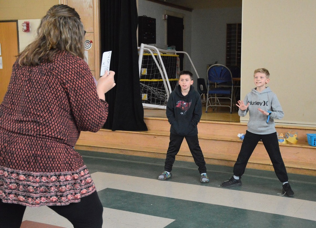 Students participating in March Multipcation Madness 