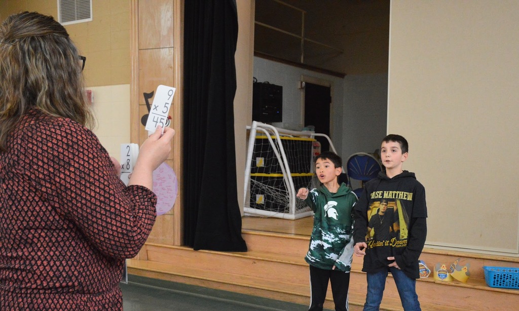 Students participating in March Multipcation Madness 