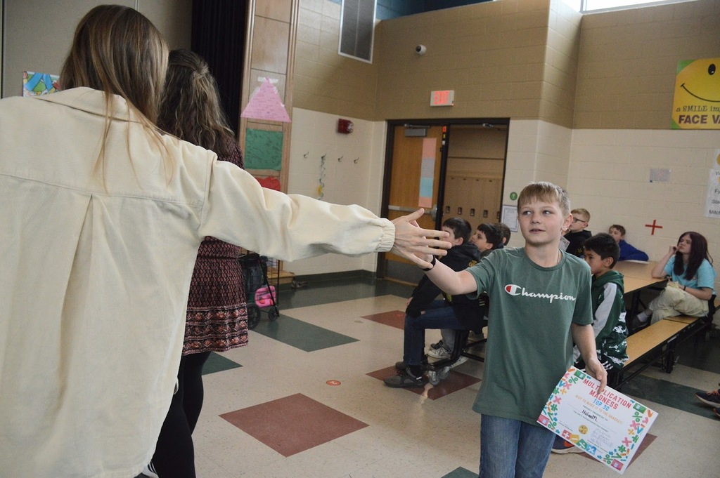 Students participating in March Multipcation Madness 