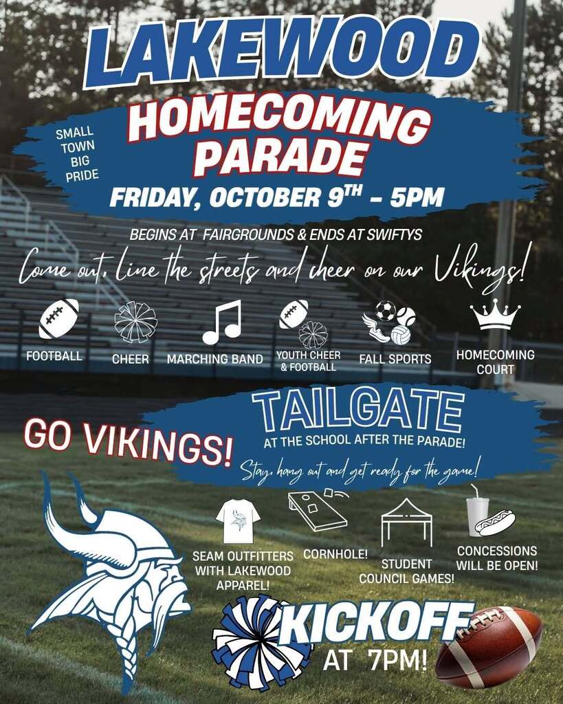 Lakewood Homecoming Parade poster