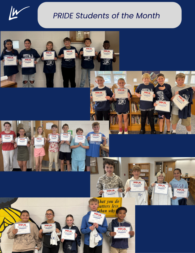 PRIDE students of the month