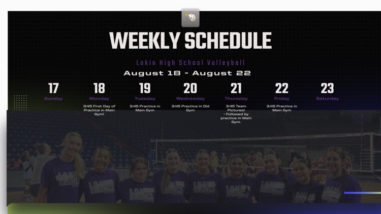 LBVB Weekly Schedule
