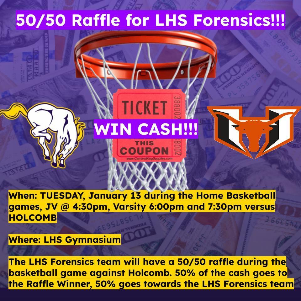 50/50 Raffle Fundraiser for LHS Forensics
