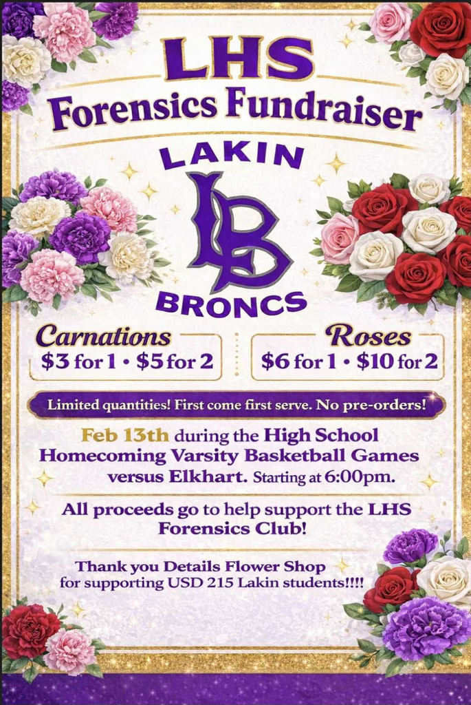 LHS Forensics Flower Fundraiser