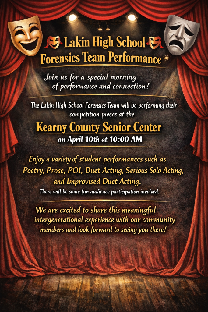 Forensics Performance at Kearny County Senior Center