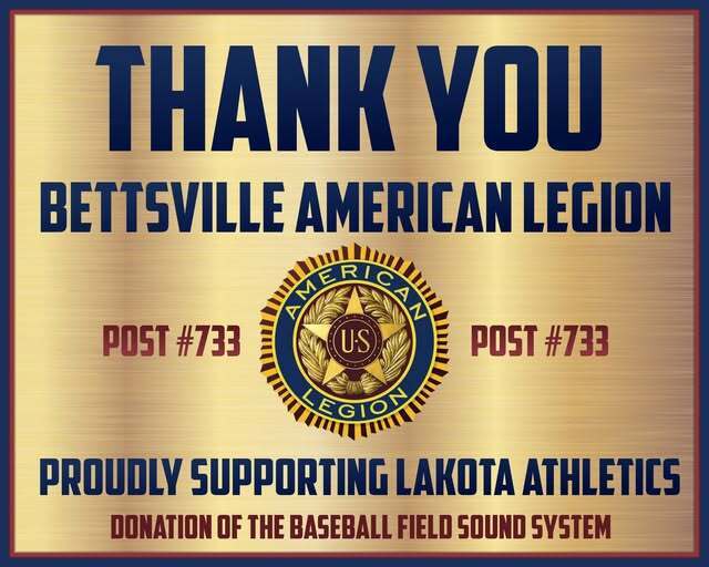 Thank You to Bettsville American Legion image