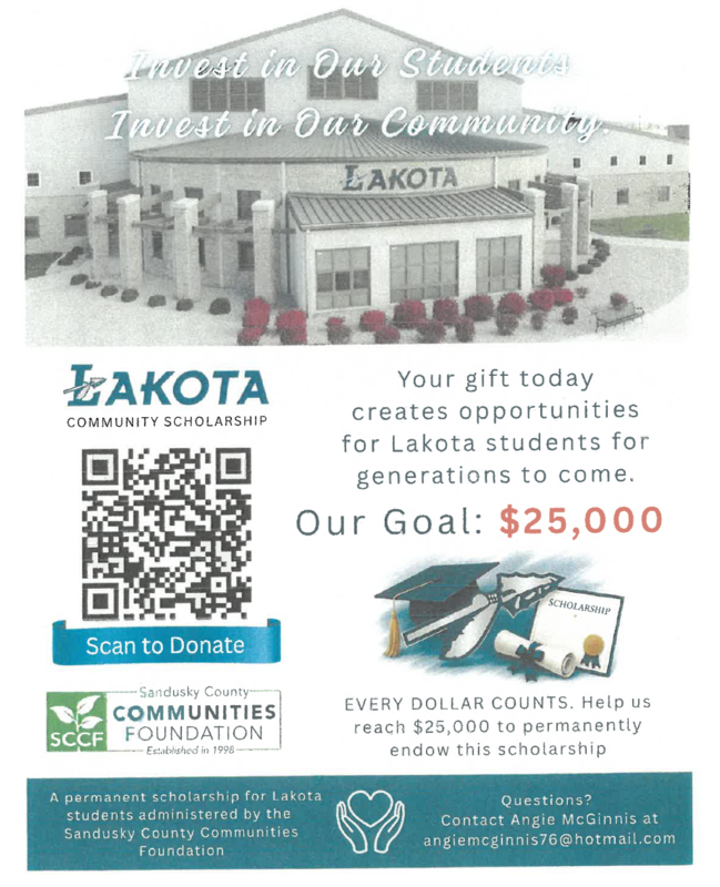 Donate to the Lakota Community Scholarship Fund