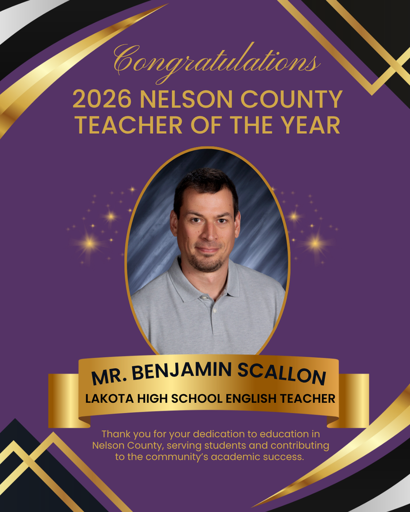 2026 Nelson County Teacher of the Year