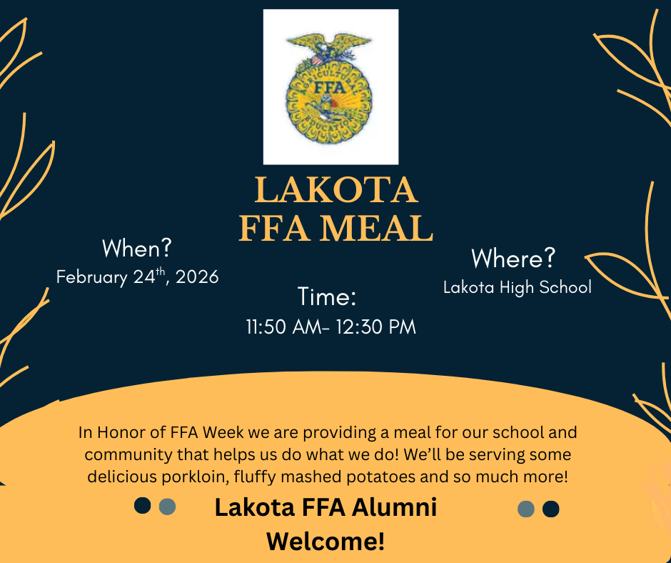 Lakota FFA  Meal