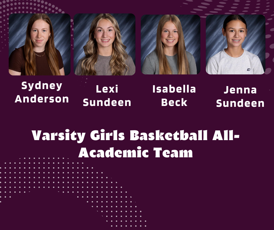 Varsity Girls BB All Academic Team