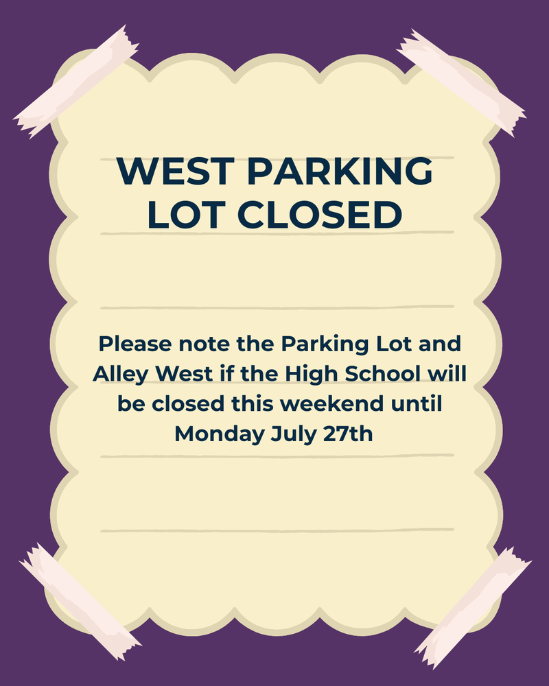 Parking lot closed