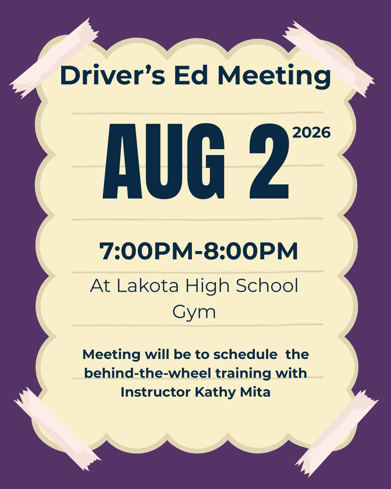 Driver's Ed Meeting