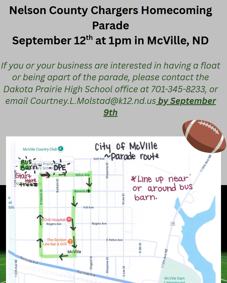 Nelson County Chargers Homecoming Parade Sign-Up