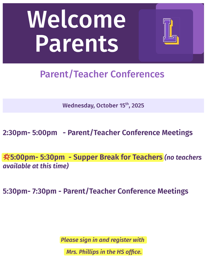 Parent/Teacher Conferences