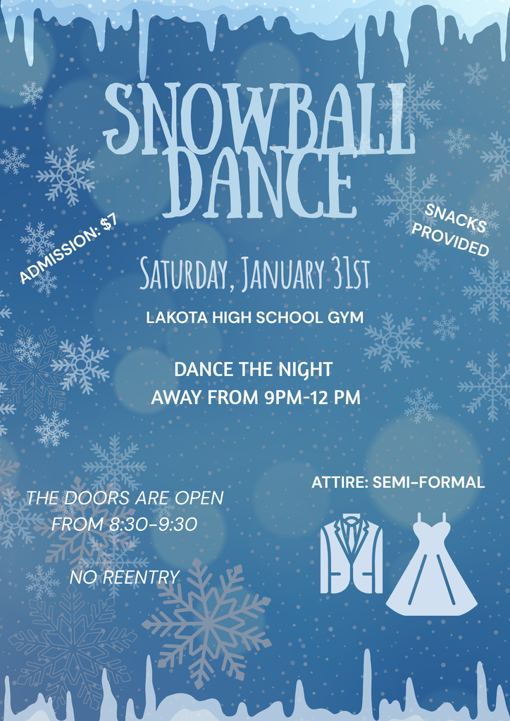 Snowball dance flyer