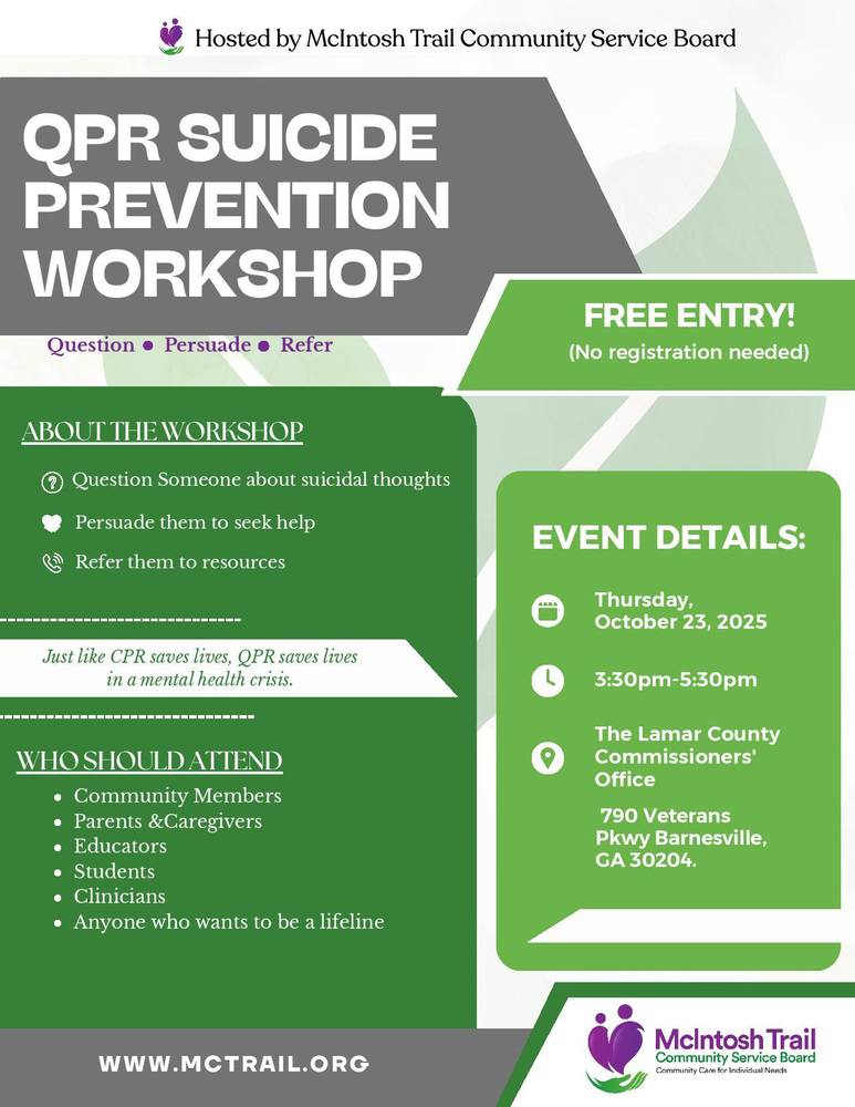 Prevention Workshop Flyer