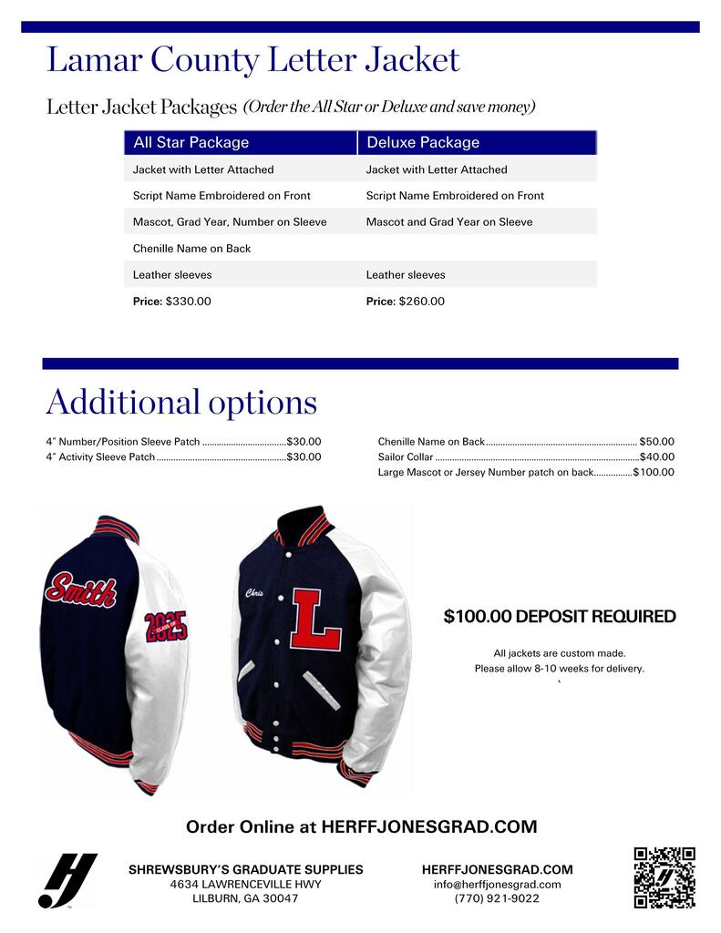 Letterman Jacket Information