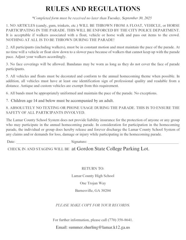 Parade Form