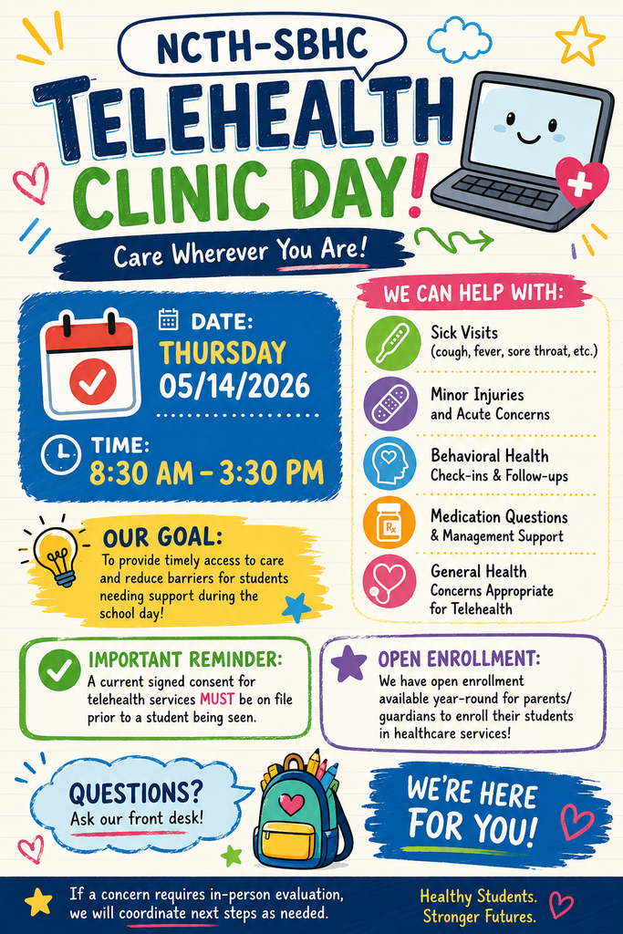 NCTH_SBHC_TelehealthClinicDay 5.14.26