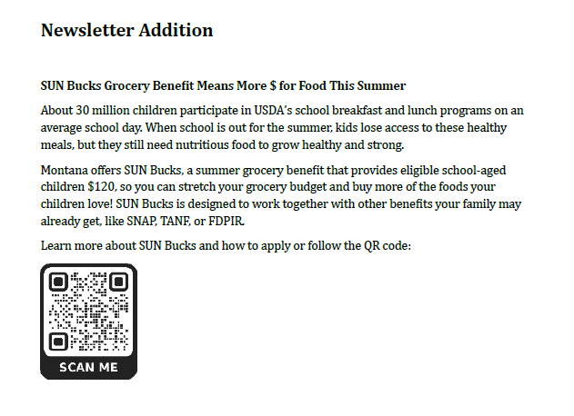 Sun Bucks Social Medial Post