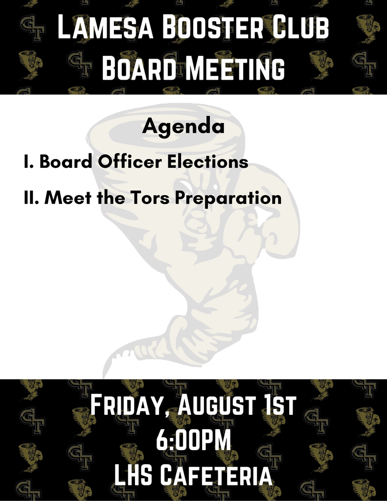 Lamesa Booster Club Board Meeting