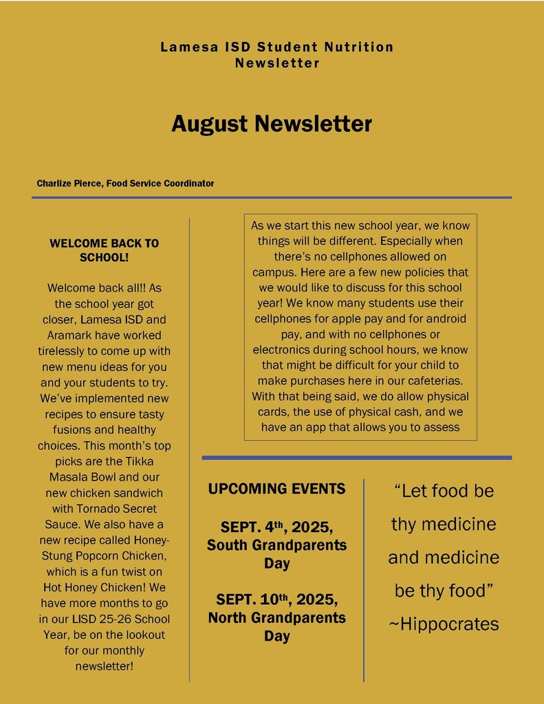 August Newsletter