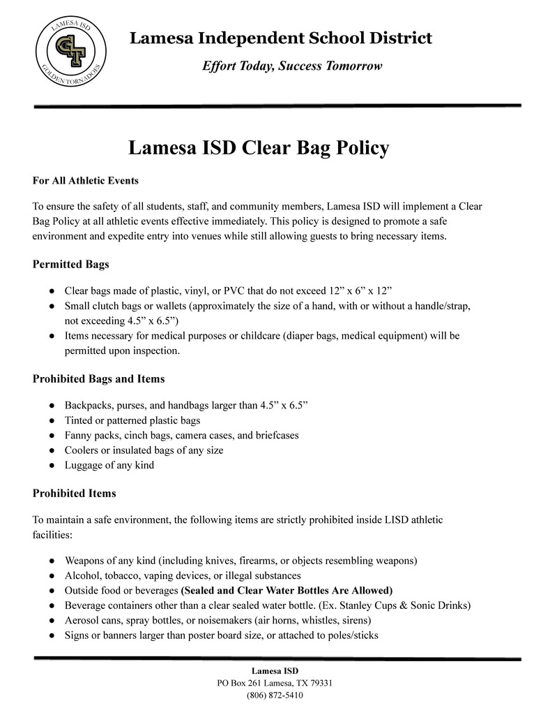 Clear Bag Policy Lamesa ISD_Page_1