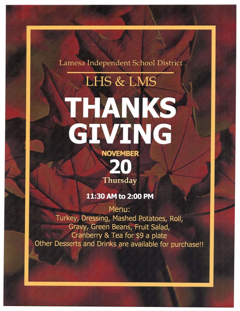 LHS_LMS Thanksgiving Flyer 25