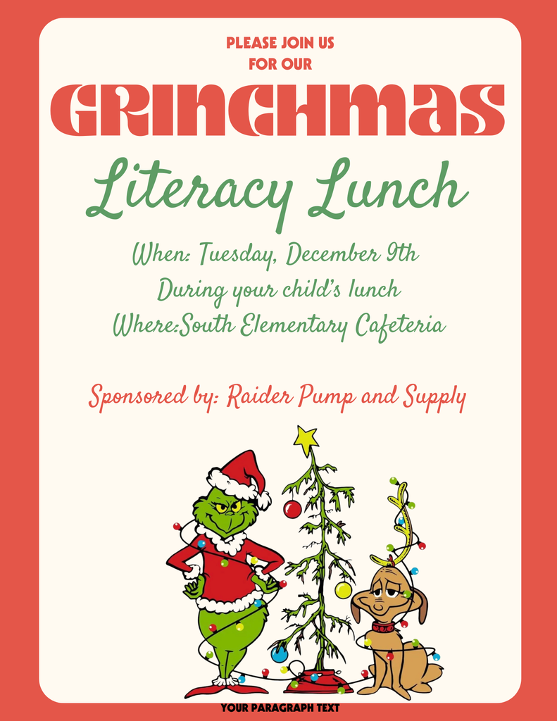 Grinchmas Literacy Lunch